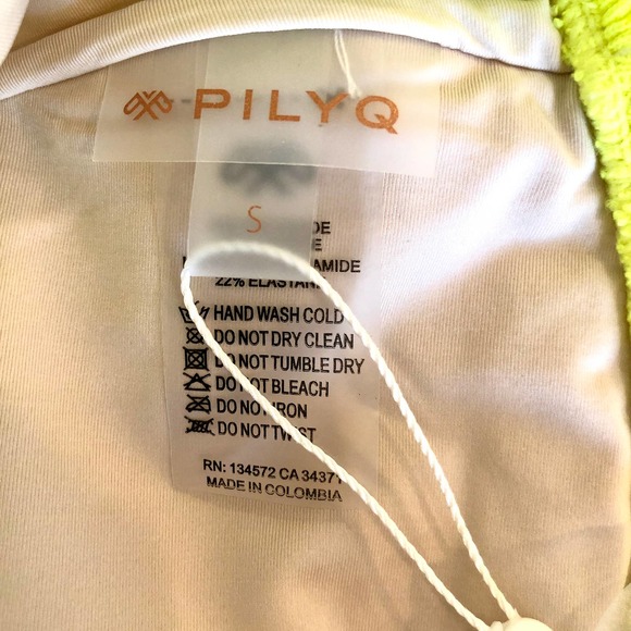 Pilyq Pineapple Reef Yellow Bandeau Teeny Bikini - Picture 5 of 11